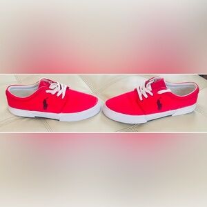 Polo by Ralph Lauren Bright Red Sneakers